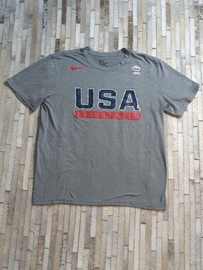 Nike Team USA Basketball Gray The Nike Tee Dri-Fit T-Shirt